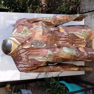 Vintage M Sear's The Men's Store Cactus Cacti Galore Button down shirt